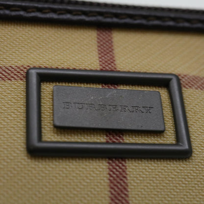 Burberry Nova check Pochette Canvas, BEIGE, CANVAS, Clutche & pouche