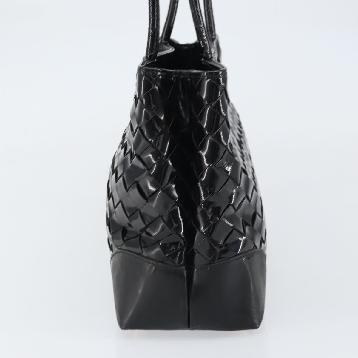 Bottega Veneta Intrecciato Tote Patent leather, BLACK, PATENT_LEATHER, Tote bag