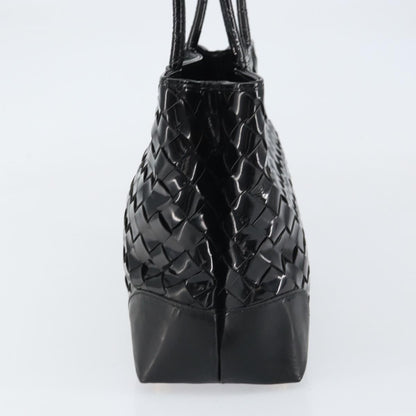 Bottega Veneta Intrecciato Tote Patent leather, BLACK, PATENT_LEATHER, Tote bag