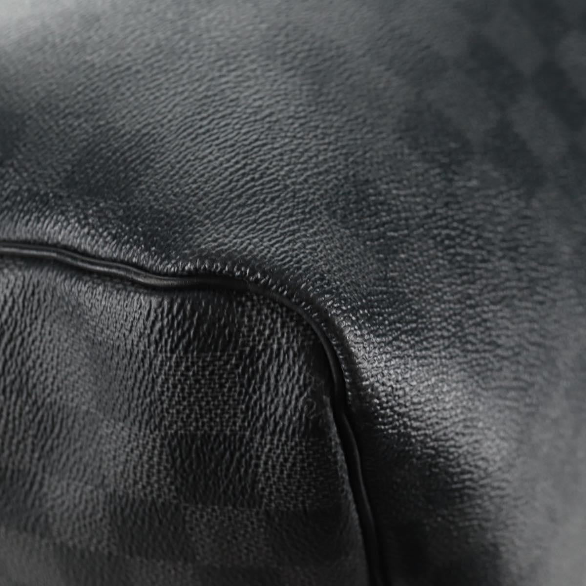 Louis Vuitton Keepall Bandouliere Bag Limited Edition Damier Graphite LV League, BLACK, CANVAS, Travel bag