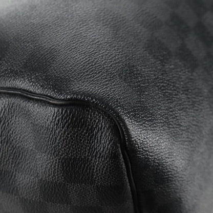 Louis Vuitton Keepall Bandouliere Bag Limited Edition Damier Graphite LV League, BLACK, CANVAS, Travel bag