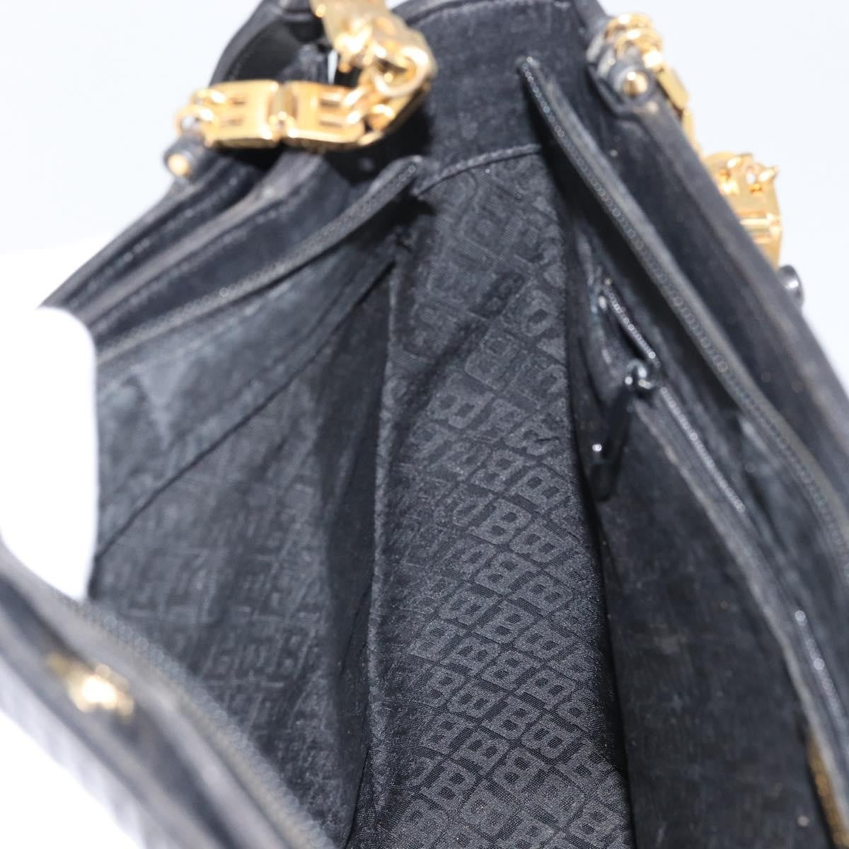 Bally Vintage Tote Bag Quilted Leather, Black, Leather, Tote Bag