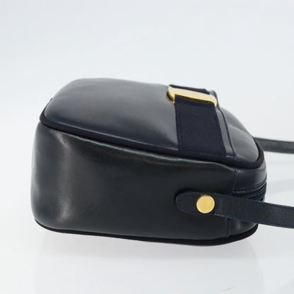 Salvatore Ferragamo Vala Shoulder Bag Leather, NAVY, LEATHER, Shoulder bag