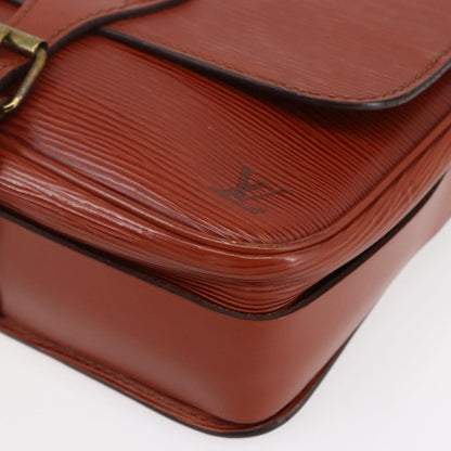 Louis Vuitton Cartouchiere Handbag Epi Leather, BROWN, LEATHER, Shoulder bag