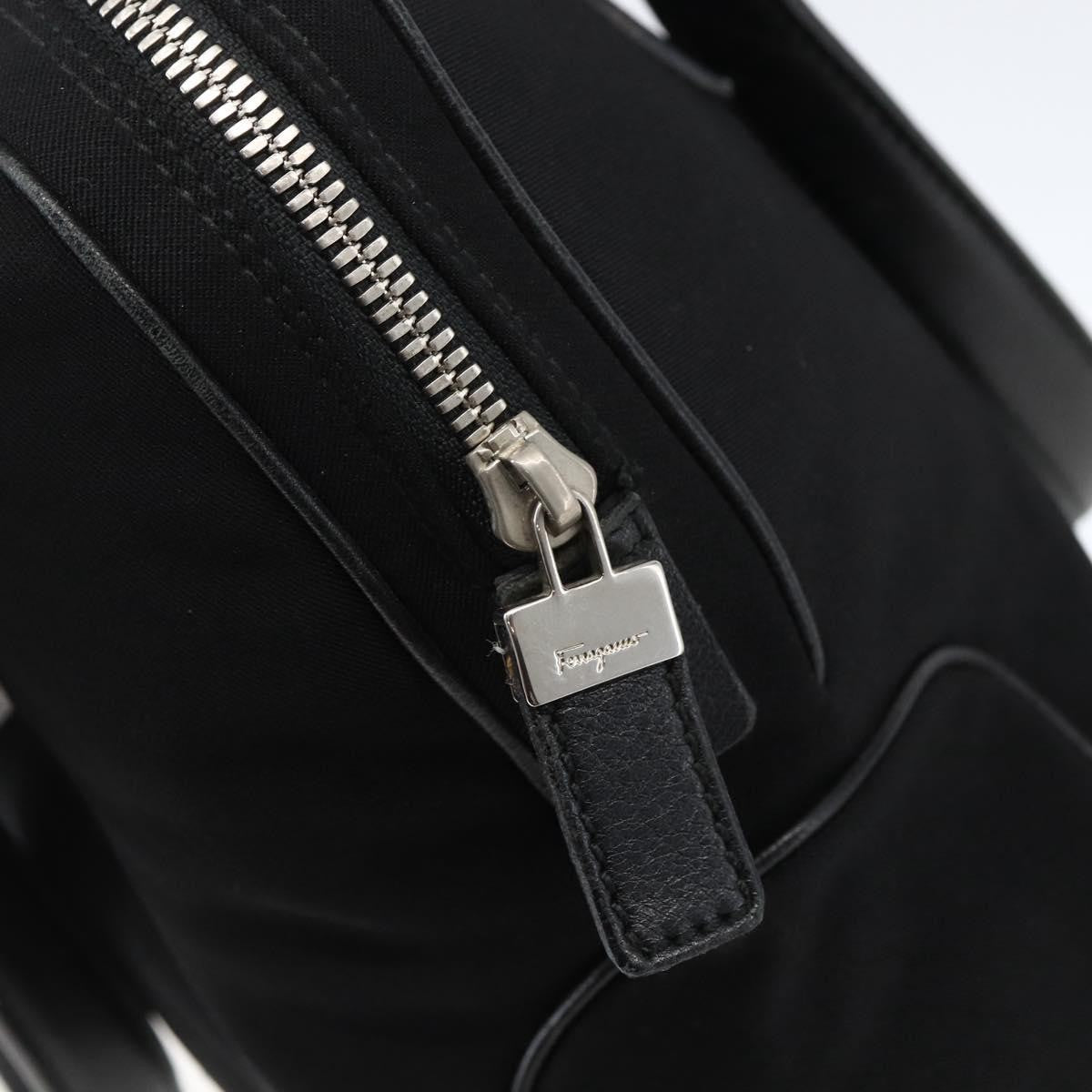 Salvatore Ferragamo Vintage Handbag Nylon, Black, Nylon, Handbag