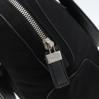 Salvatore Ferragamo Vintage Handbag Nylon, Black, Nylon, Handbag