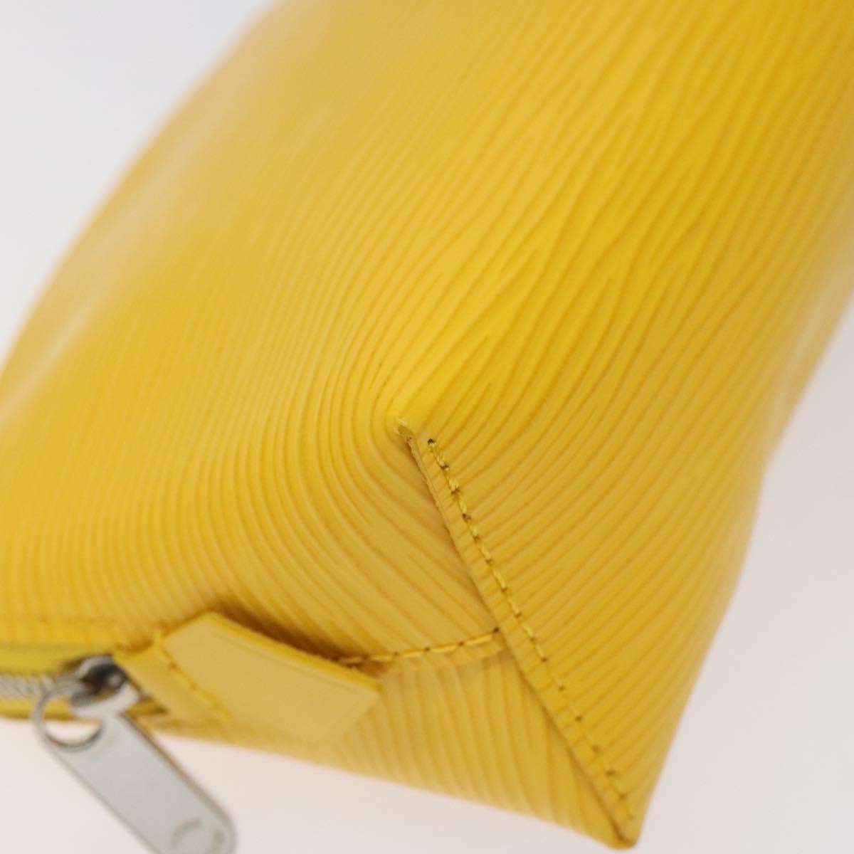 Louis Vuitton Cosmetic Pouch Epi Leather, YELLOW, LEATHER, Toiletry Case