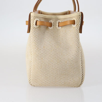 Hermes Herbag Cabas Toile and Leather, BEIGE, CANVAS, Tote bag