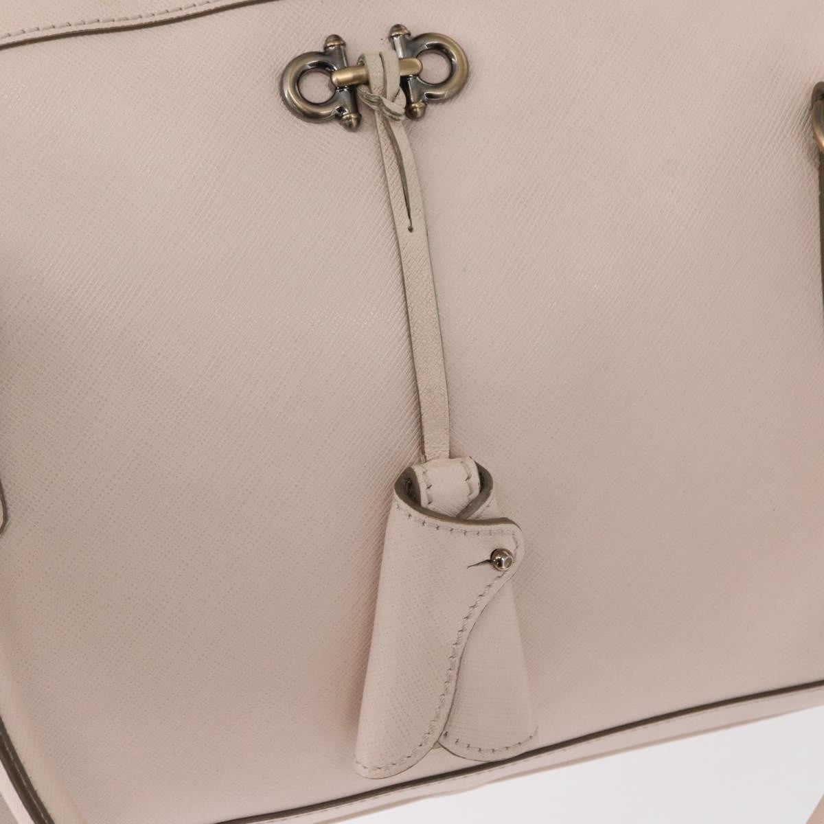 Salvatore Ferragamo Gancini handbag Leather, Pink, Leather, Handbag