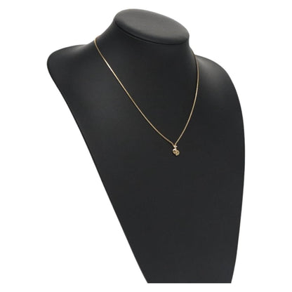 Christian Dior CD Pendant Necklace Metal, GOLD, METAL, Necklace