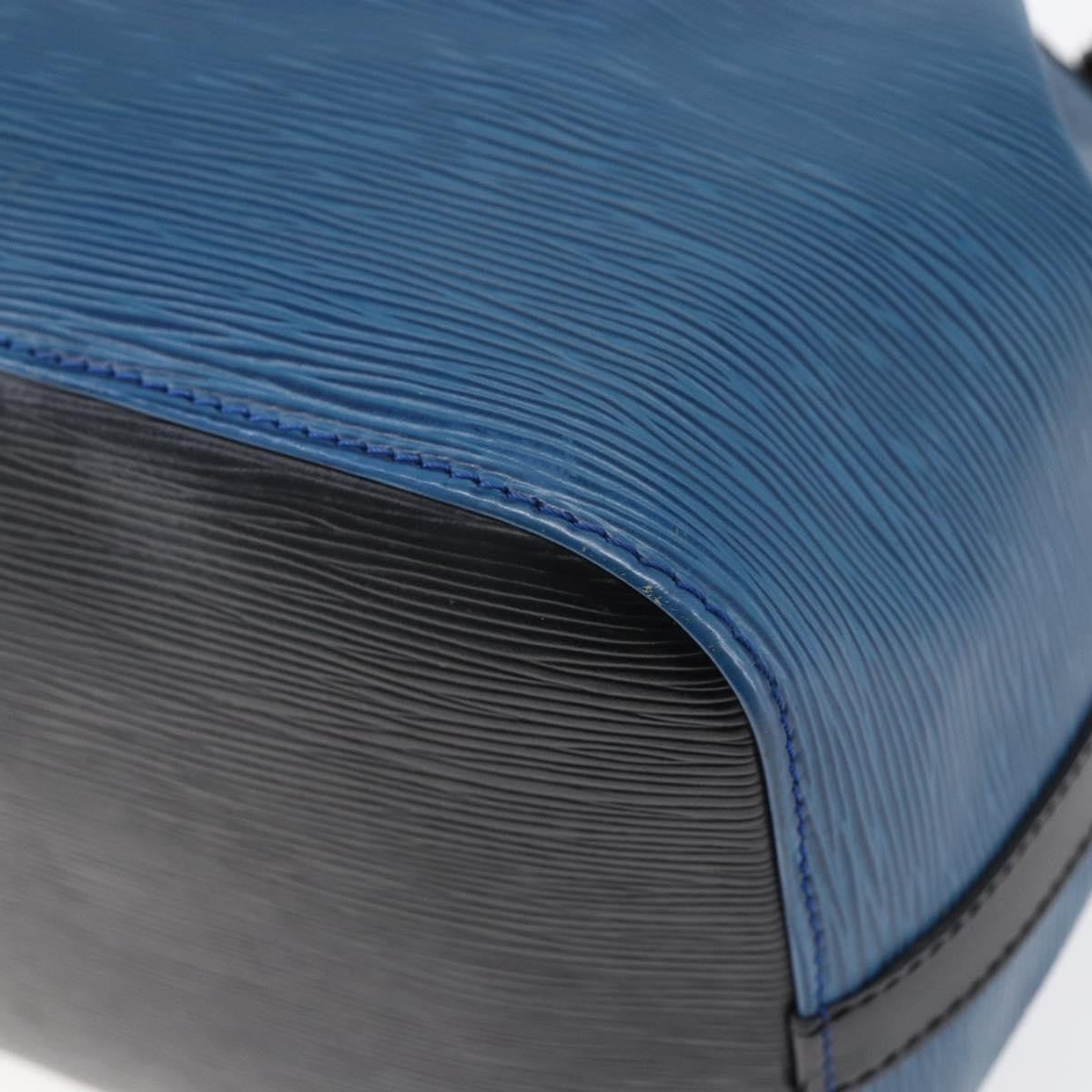 Louis Vuitton Petit Noe Handbag Two Tone Epi Leather, BLACK, LEATHER, Handbag