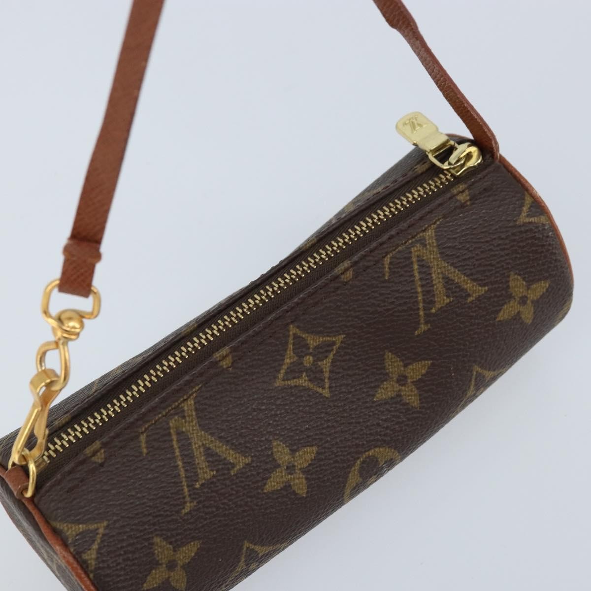 Louis Vuitton Papillon Pochette Monogram Canvas, BROWN, CANVAS, Clutche & pouche