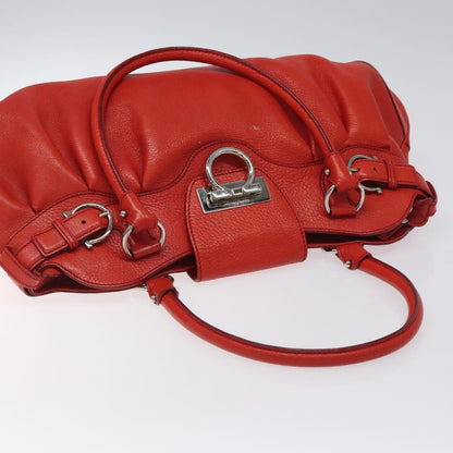 Salvatore Ferragamo Marisa Satchel Leather, RED, LEATHER, Shoulder bag