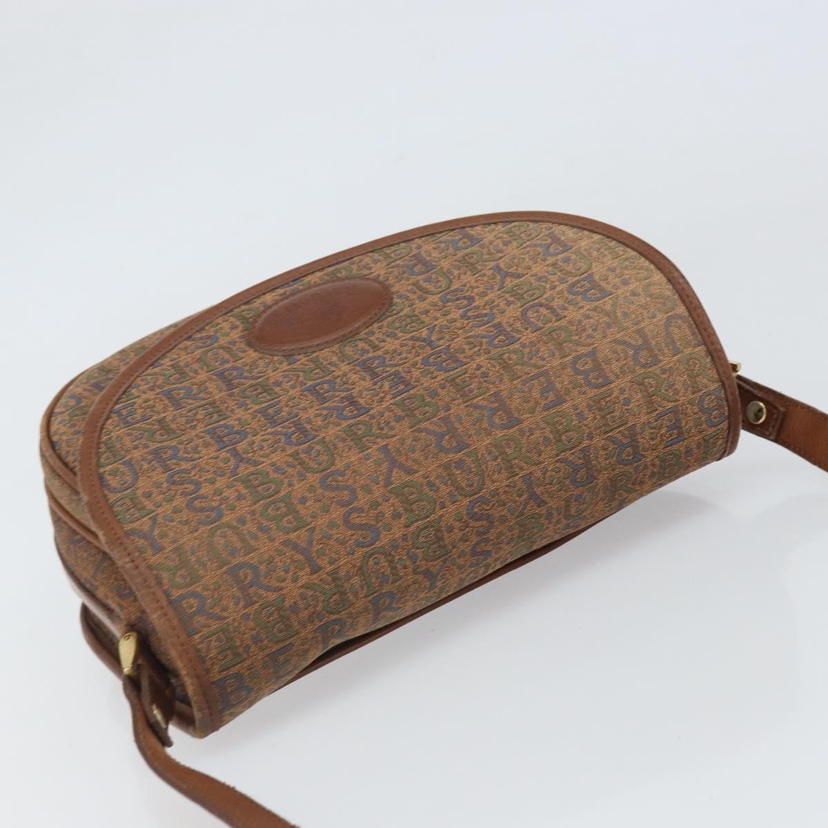Burberry Flap Shoulder Bag Canvas, BROWN, CANVAS, Shoulder bag