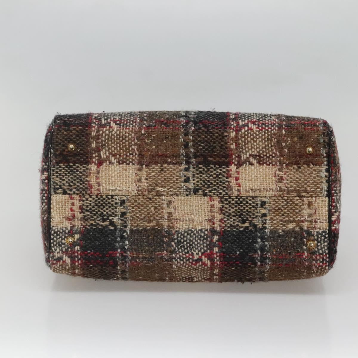 Burberry Nova Check Handbag Wool, BEIGE, WOOL, Handbag