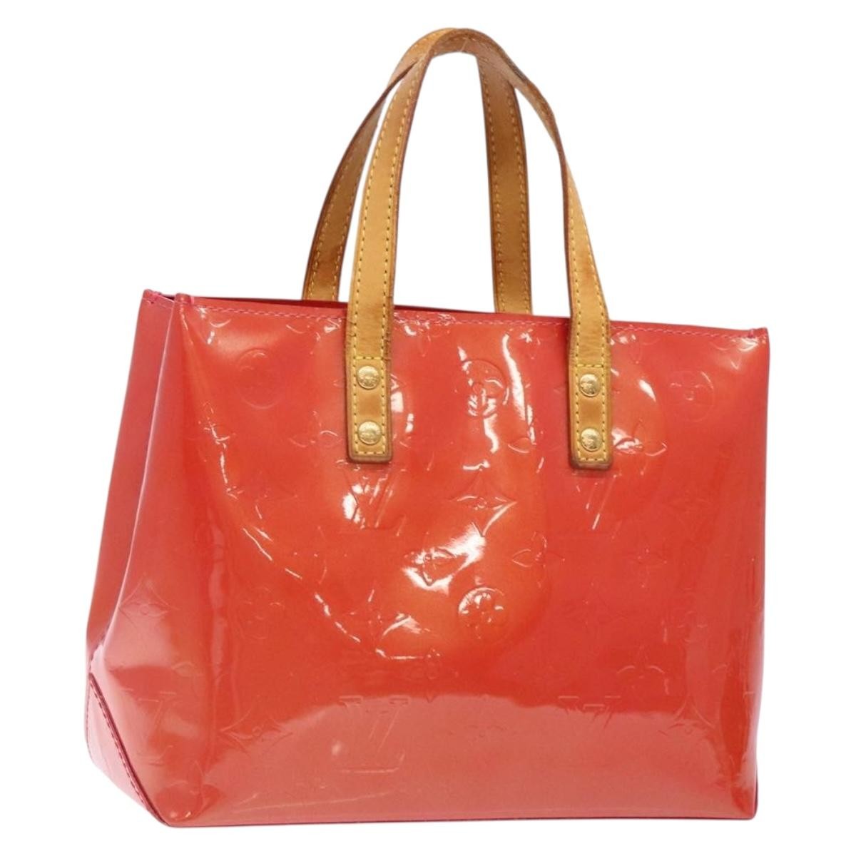 Louis Vuitton Reade Handbag Monogram Vernis, PINK, PATENT_LEATHER, Handbag