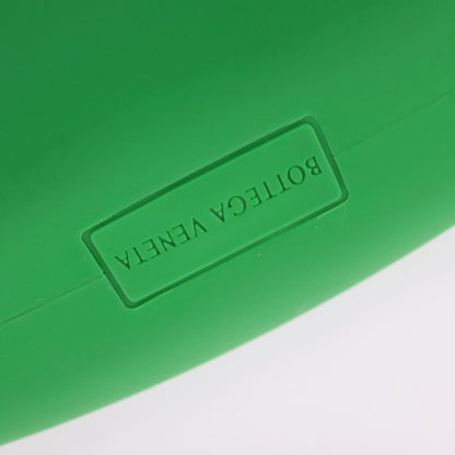 Bottega Veneta Punch Shoulder Bag Rubber with Nylon, GREEN, RUBBER, Shoulder bag