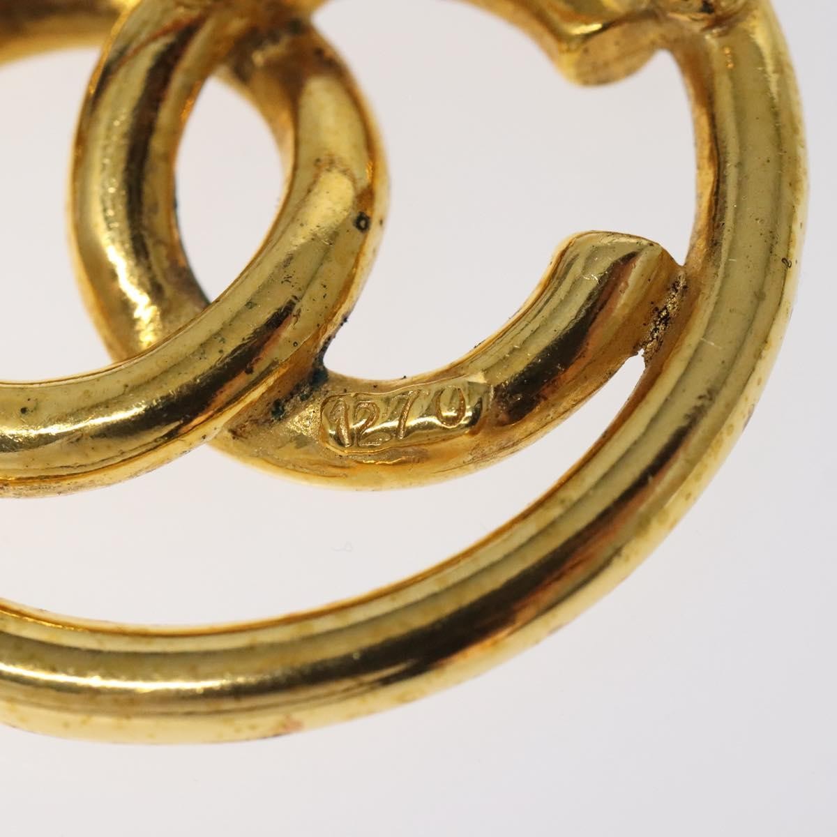 Chanel CC Brooch Metal, GOLD, METAL, Brooch