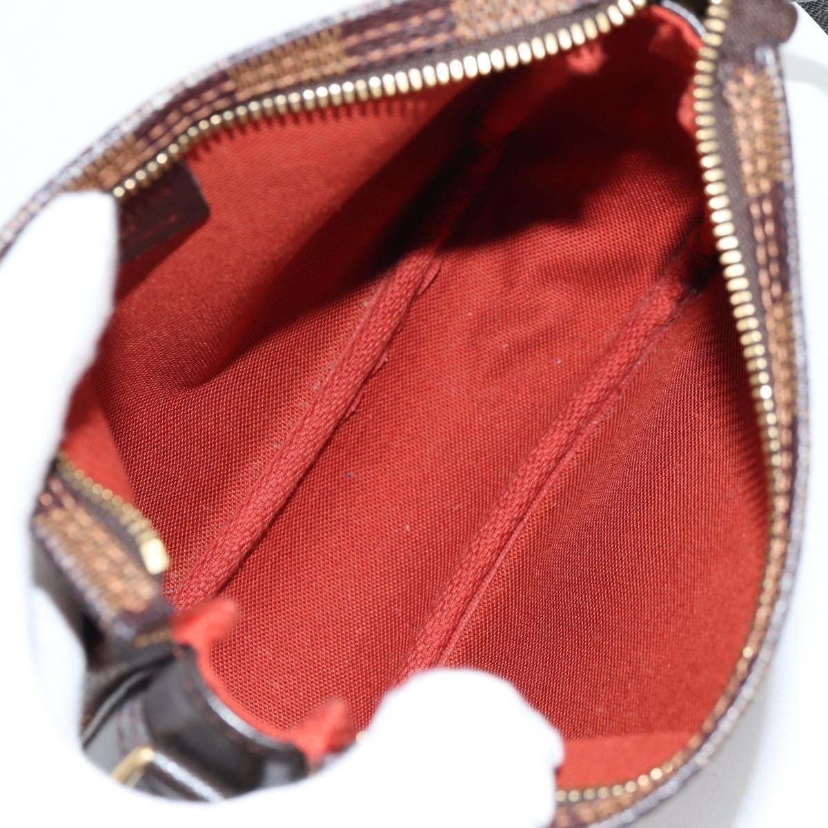 Louis Vuitton Trousse Make Up Bag Damier, BROWN, CANVAS, Clutche & pouche