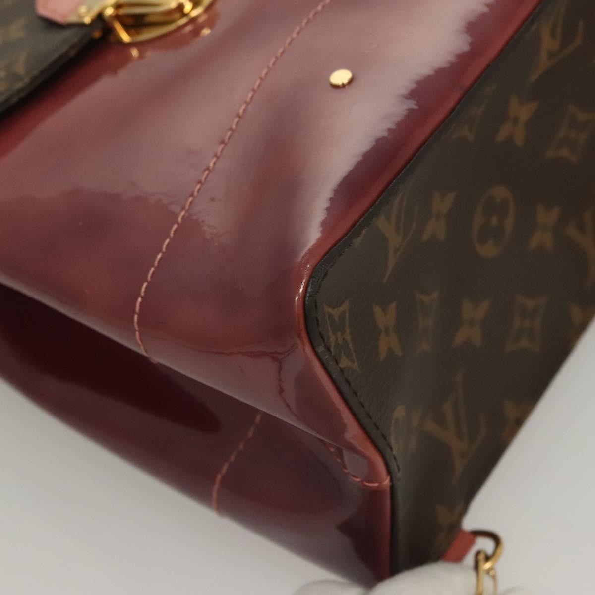 Louis Vuitton Hot Springs Backpack Vernis with Monogram Canvas, PINK, PATENT_LEATHER, Backpack