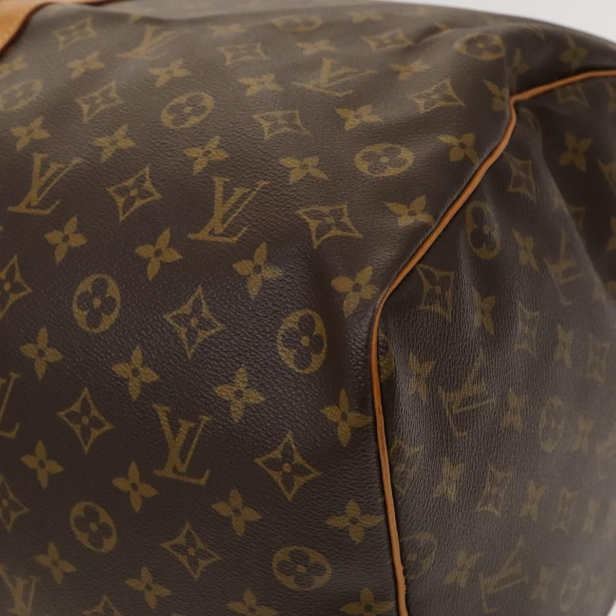 Louis Vuitton Keepall Bag Monogram Canvas, BROWN, CANVAS, Travel bag
