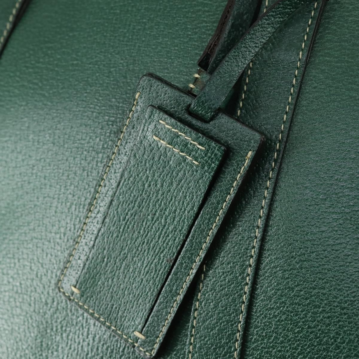 Prada Vintage Boston Bag Leather, GREEN, LEATHER, Travel bag