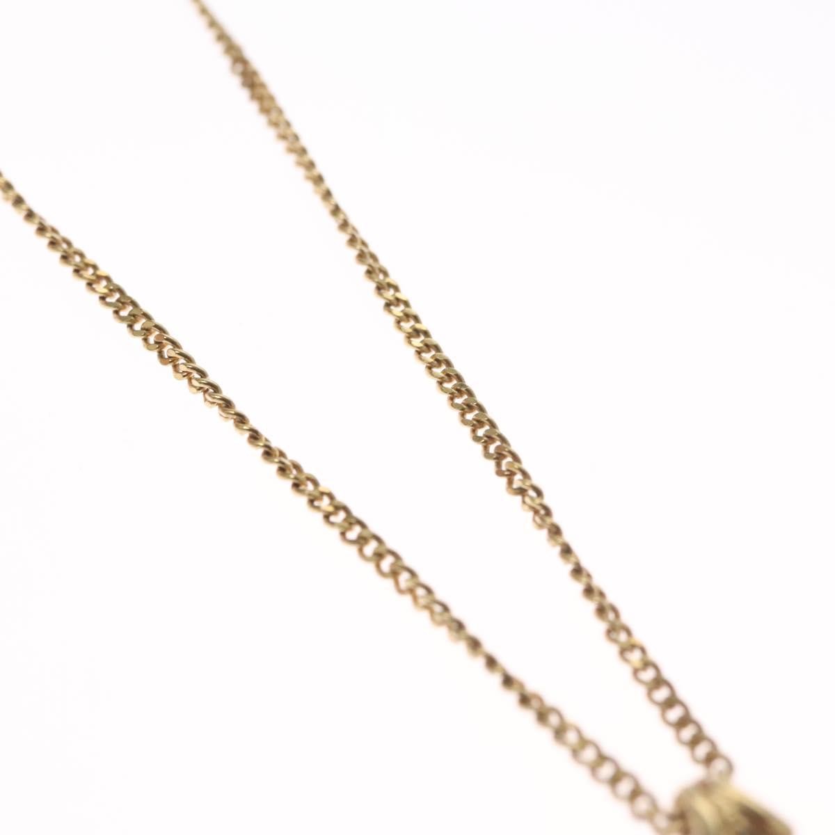 Christian Dior CD Pendant Necklace Metal, GOLD, METAL, Necklace