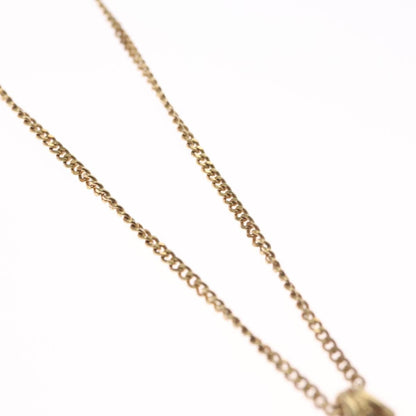Christian Dior CD Pendant Necklace Metal, GOLD, METAL, Necklace