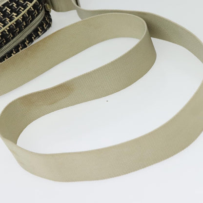 Chanel Vintage Clover Camera Bag Printed Canvas, BLACK, CANVAS, Crossbody bag