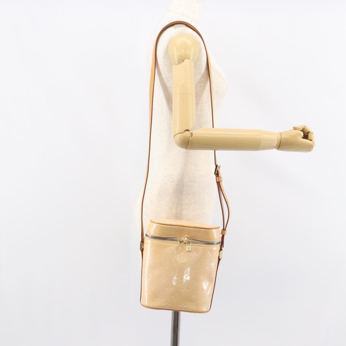 Louis Vuitton Sullivan Handbag Monogram Vernis, Pink, Patent Leather, Shoulder Bag