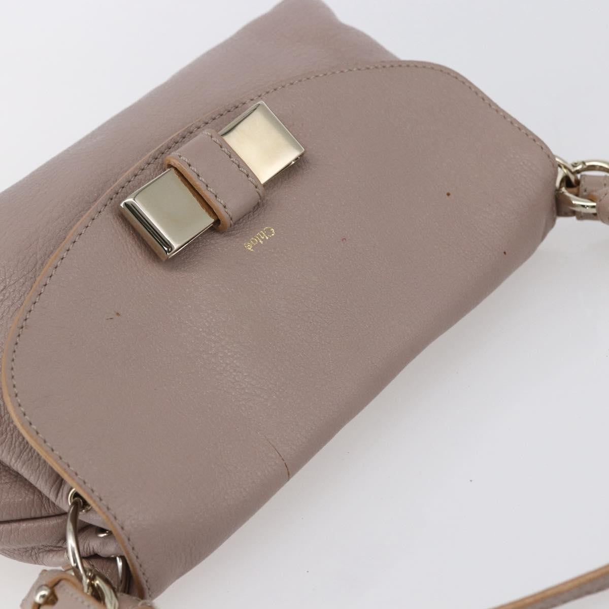 Chloe Lily Shoulder bag Leather, PINK, LEATHER, Shoulder bag