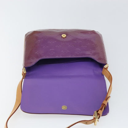 Louis Vuitton Thompson Street Handbag Monogram Vernis, PURPLE, PATENT_LEATHER, Shoulder bag