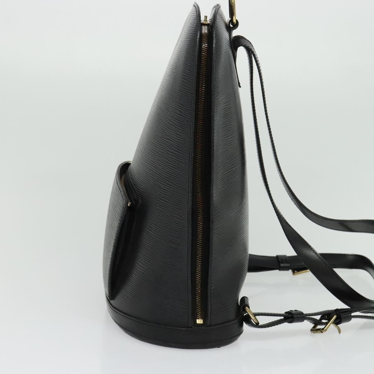 Louis Vuitton Gobelins Backpack Epi Leather, BLACK, LEATHER, Backpack