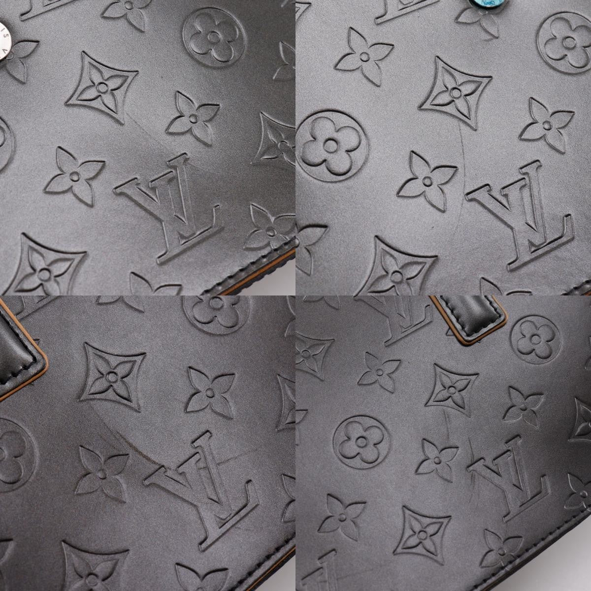 Louis Vuitton Mat Shelton Handbag Monogram Vernis, BLACK, CANVAS, Handbag