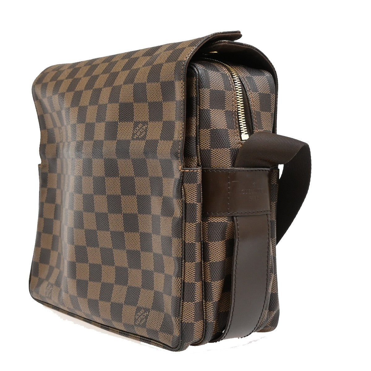 Louis Vuitton Naviglio Handbag Damier, BROWN, CANVAS, Shoulder bag