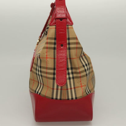 Burberry Nova Check Handbag Nova Check Canvas and leather, BEIGE, CANVAS, Handbag