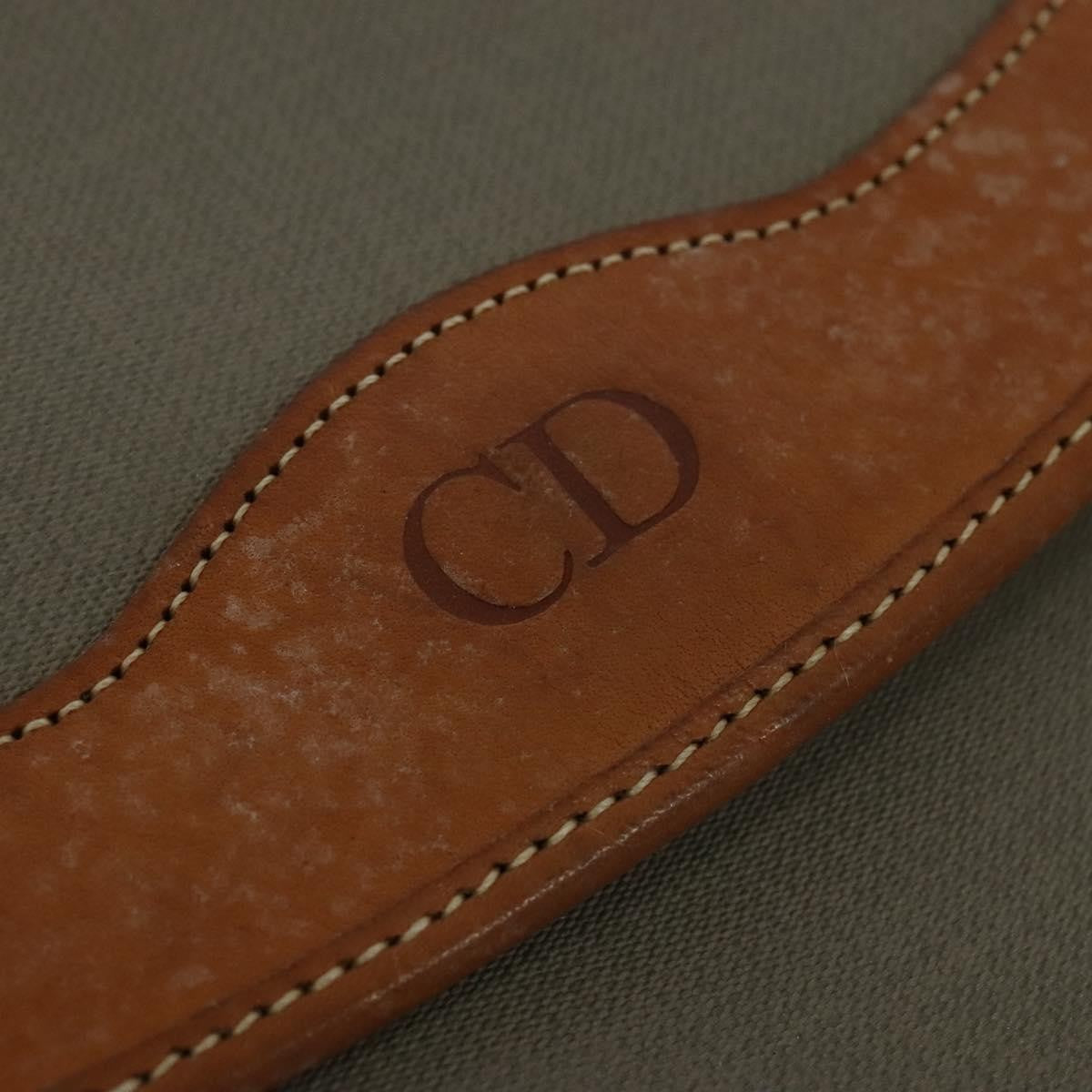 Christian Dior Flap Pouch Canvas, BROWN, CANVAS, Clutche & pouche