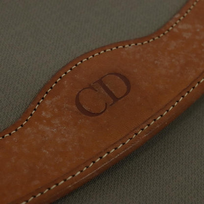 Christian Dior Flap Pouch Canvas, BROWN, CANVAS, Clutche & pouche