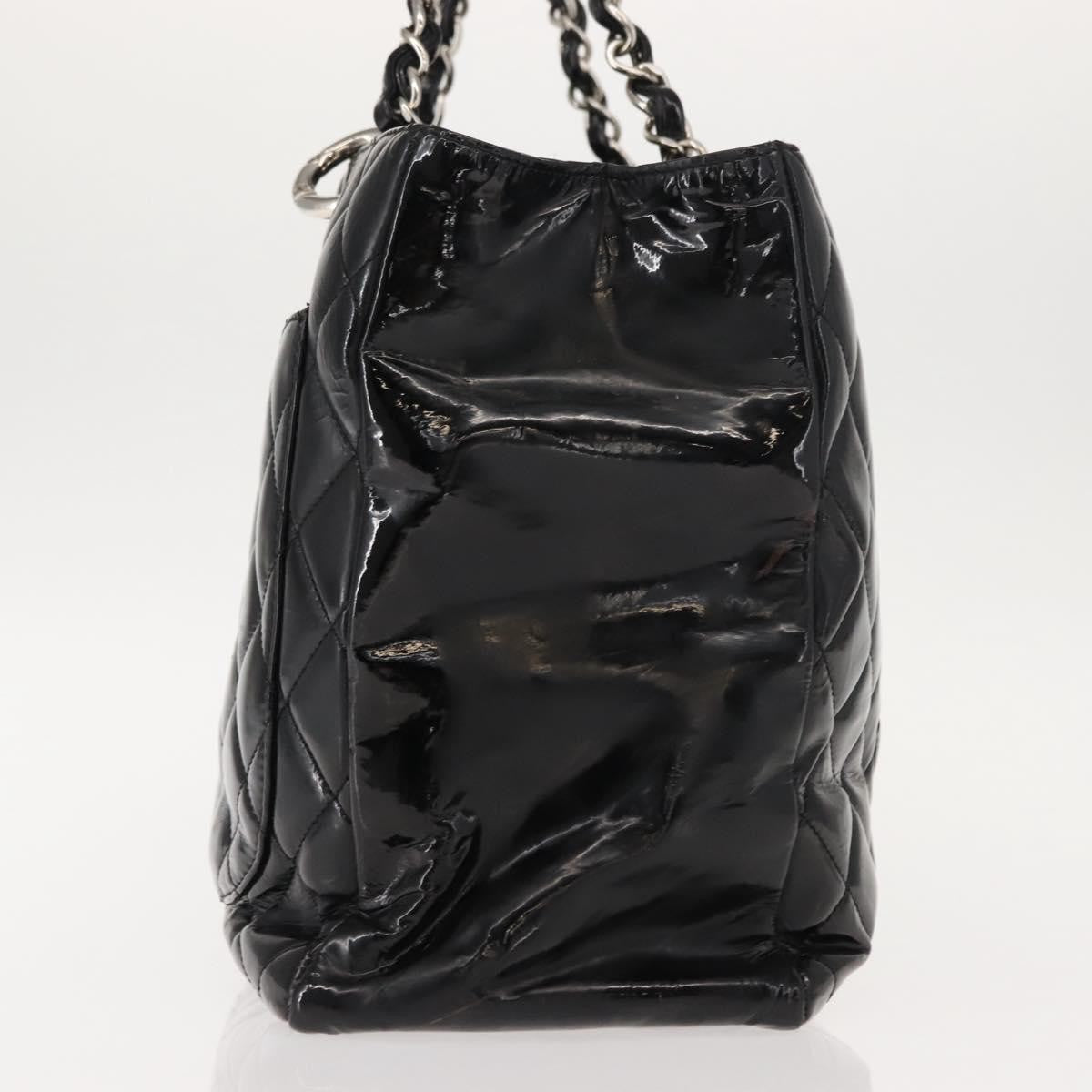 Chanel Grand Shopping Tote Quilted Patent, BLACK, PATENT_LEATHER, Tote bag