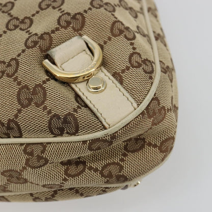 Gucci Abbey Shoulder Bag GG Canvas, Beige, Canvas, Shoulder Bag