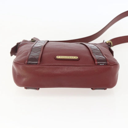 Burberry Vintage Shoulder Bag Leather, RED, LEATHER, Shoulder bag