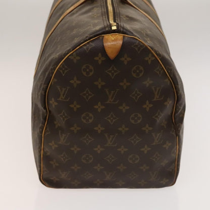 Louis Vuitton Keepall Bag Monogram Canvas, BROWN, CANVAS, Travel bag