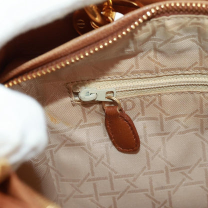 Christian Dior Vintage Lady Dior Bag Cannage Quilt Lambskin, BROWN, LEATHER, Handbag