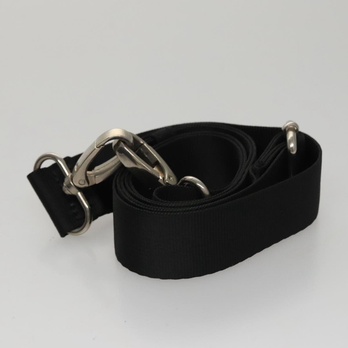 Gucci Vintage Bamboo Handle Bag Nylon, Black, Nylon, Tote Bag