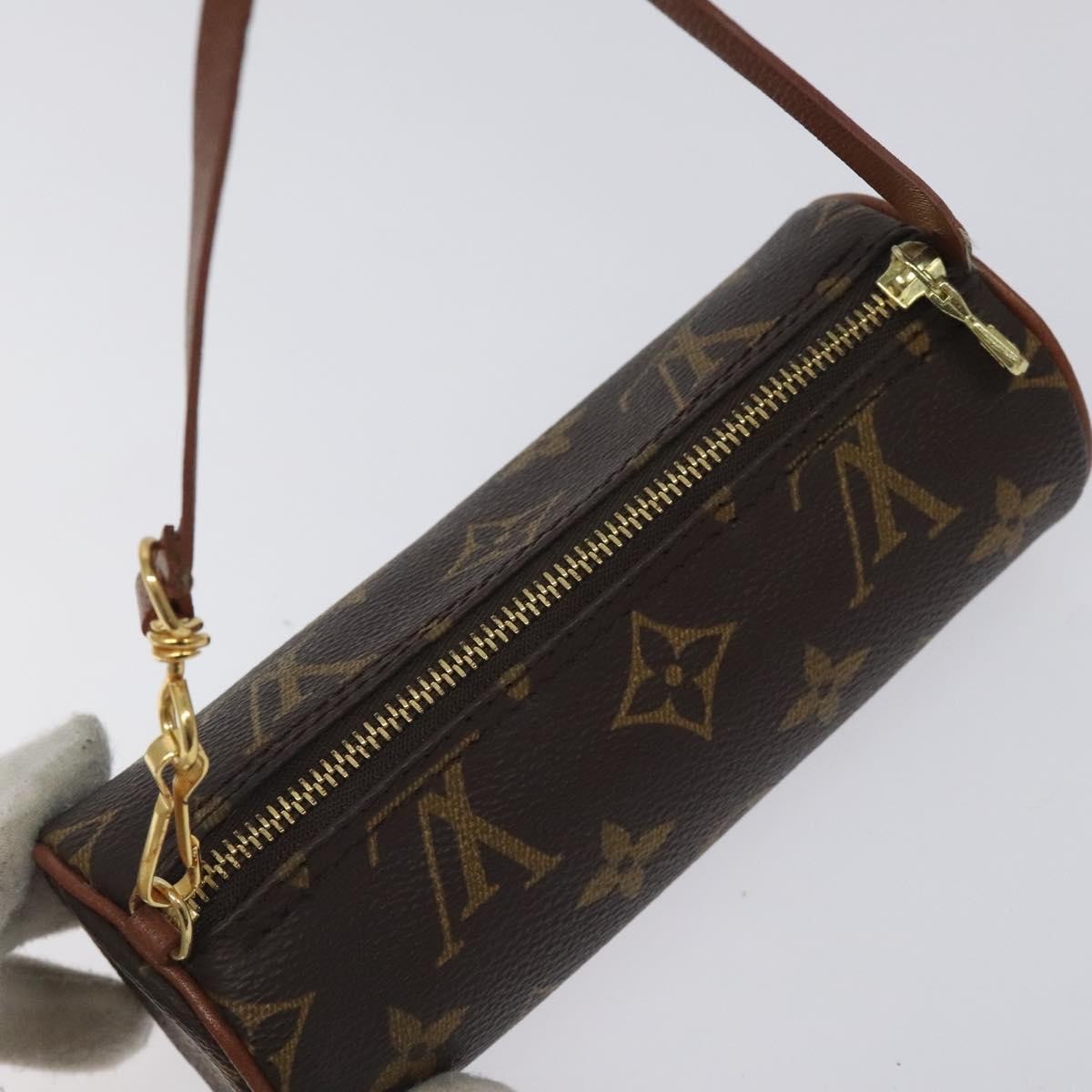 Louis Vuitton Papillon Pochette Monogram Canvas, BROWN, CANVAS, Handbag