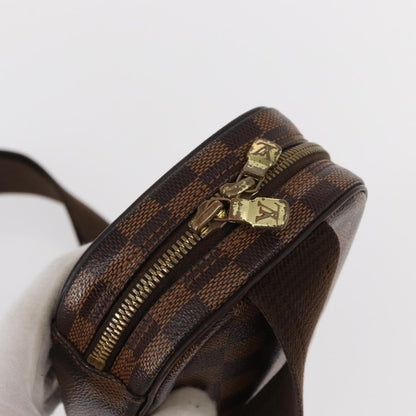 Louis Vuitton Pochette Gange Damier, Brown, Canvas, Clutch