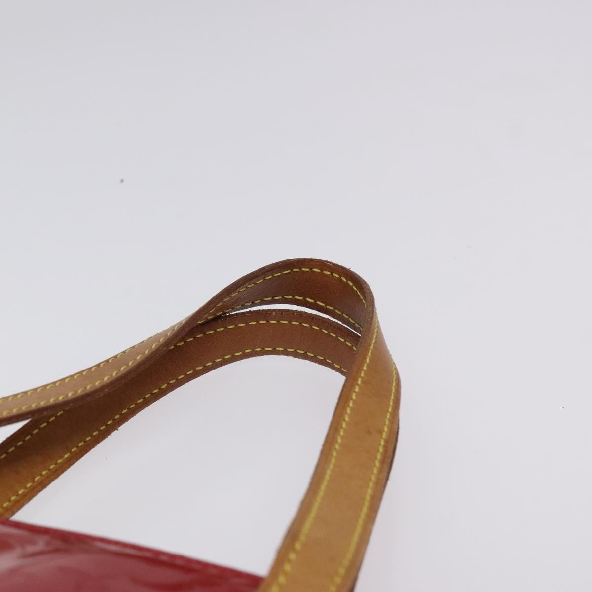 Louis Vuitton Reade Handbag Monogram Vernis, Red, Patent Leather, Handbag