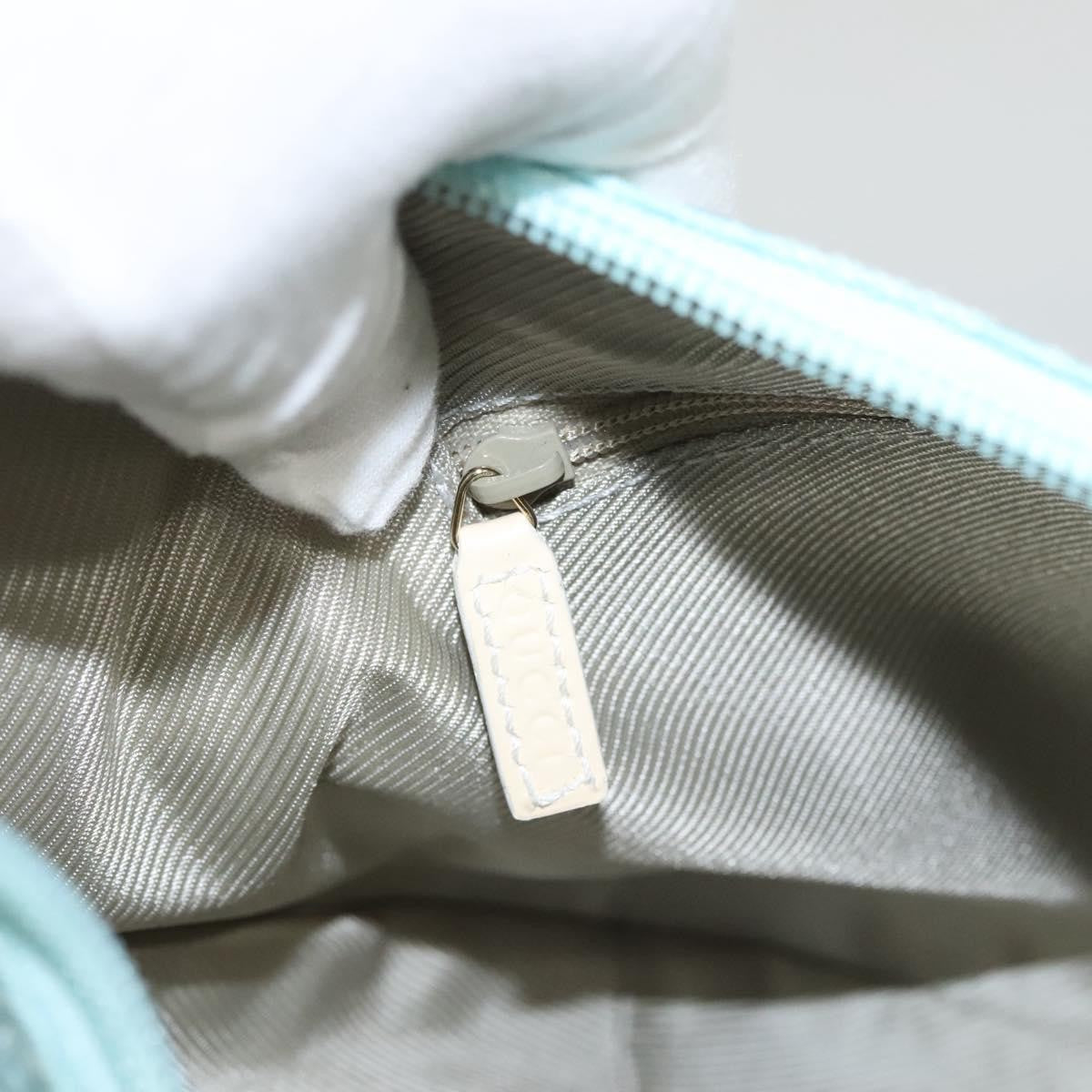 Gucci Vintage Zip Hobo GG Canvas and Patent, BLUE, CANVAS, Shoulder bag