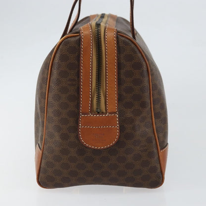 Celine Macadam Handbag Macadam with leather, BROWN, CANVAS, Shoulder bag