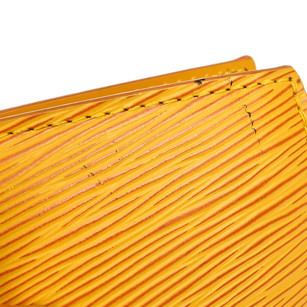 Louis Vuitton Saint Jacques Handbag Epi Leather, Yellow, Leather, Shoulder Bag